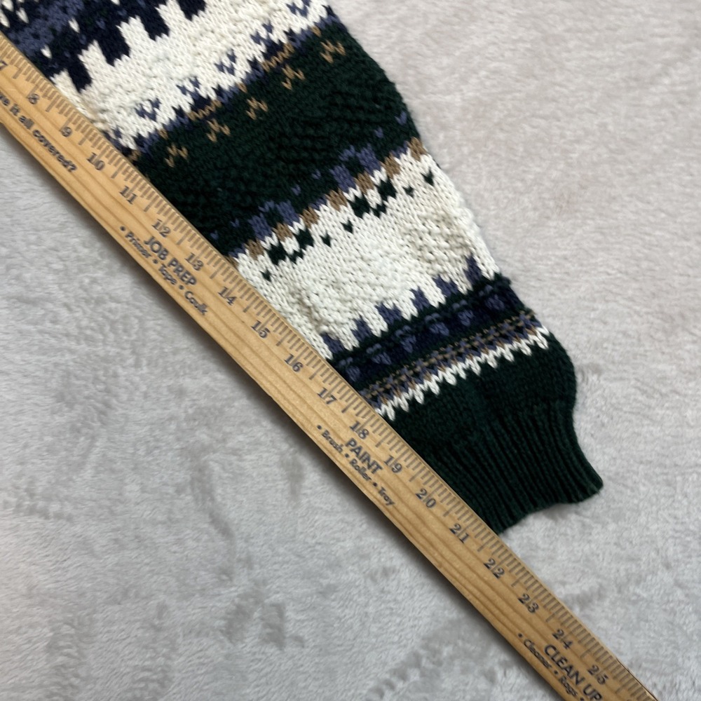 Vintage Lake Harmony Chunky Knit Sweater XL L‎ Grandpa Nordic Fair Isle USA 90s - Picture 10 of 10